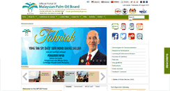 Desktop Screenshot of mpob.gov.my